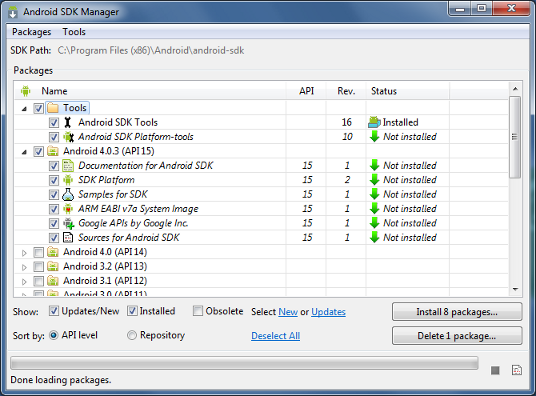 Android sdk manager mac os x download mac